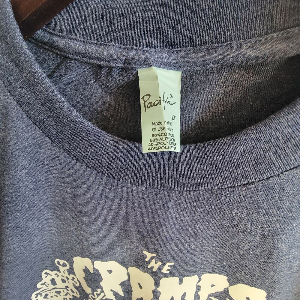 the Cramps  band   t shirt size  mens Large Tall heather navy